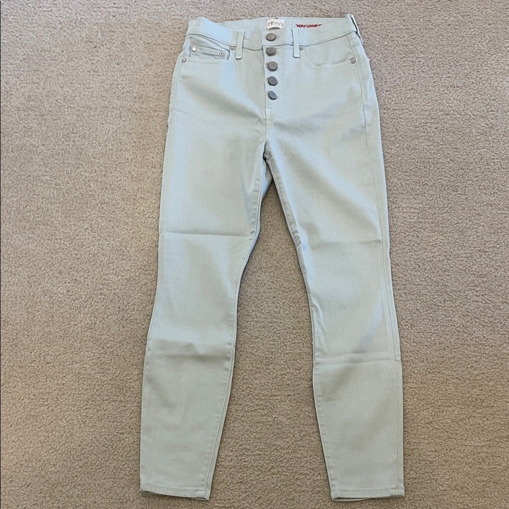 Alice + Olivia High Rise Light Blue Jeans